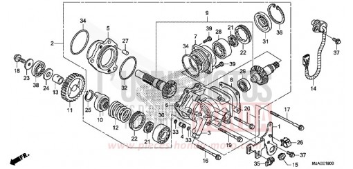 SIDE GEAR CASE VT750CSE de 2014